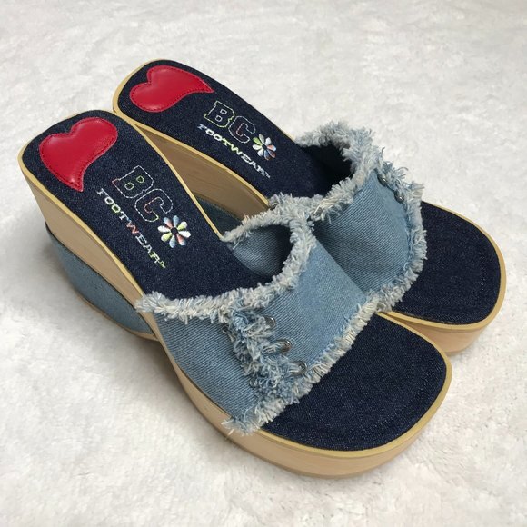 BC Footwear Shoes | Bc Footwear Slipon Platform Shoes Size 7 | Poshmark